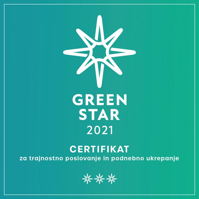 Elan si je prislužil priznanje GREEN STAR Elan